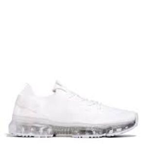 La Sheelah New Bubble Air Cushion Lace Up Knitted White Sneakers